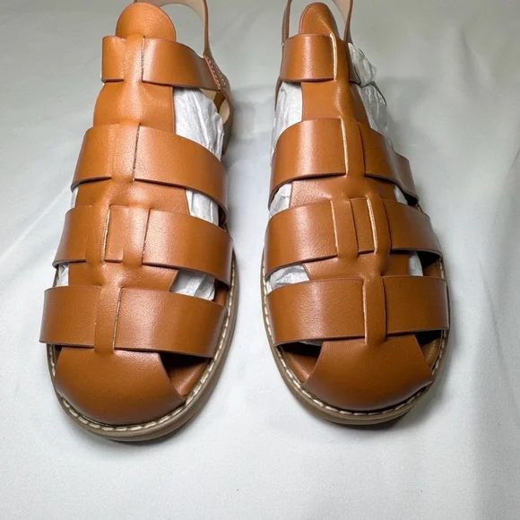 Classic Women’s Tan Leather Fisherman Sandals - Picture 3 of 7